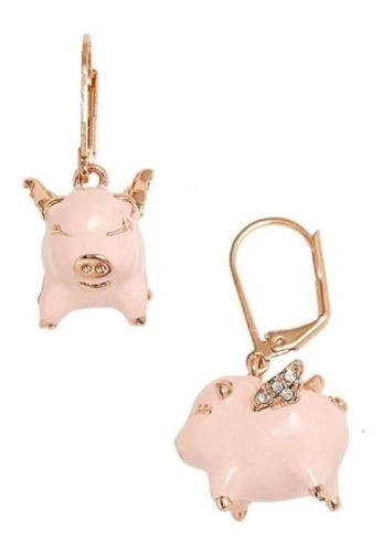 Kate Spade Aretes Cerditos Voladores Originales 