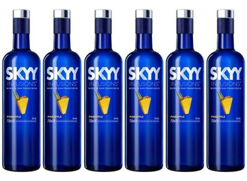 Vodka Skyy Sky Pineapple X750cc Caja X6