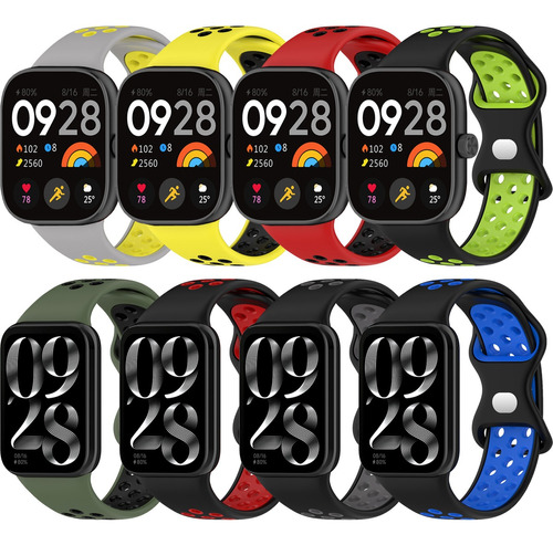 8 Correas Sport Para Xiaomi Mi Band 8 Pro / Redmi Watch 4