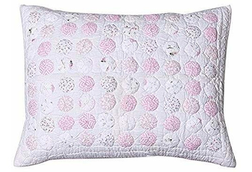 Be-you-tiful Home Pom Pom Sham, Estándar, Rosa