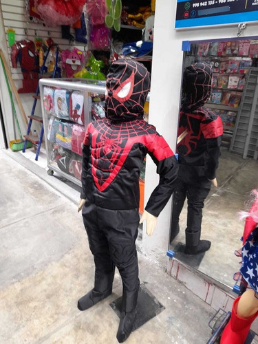 Imagen 4 de 4 de Miles Morales Spiderman Disfraz