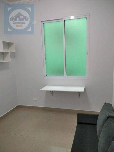 Imagem 5 de 22 de Kitnet Com 1 Dormitório À Venda, 26 M² Por R$ 202.000,00 - José Menino - Santos/sp - Kn0745