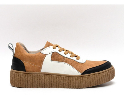 Imagen 3 de 5 de Zapatillas Mujer Cuero Urbano Bettona Afus1