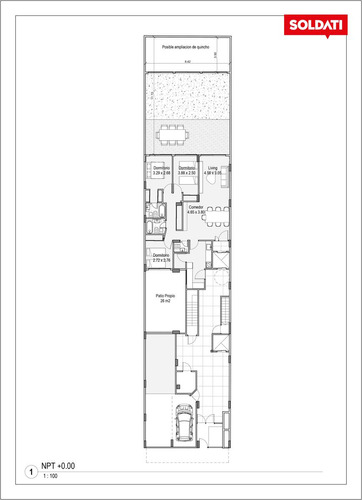 Departamento 4 Ambientes Con Patio  - Gavilan,  Flores