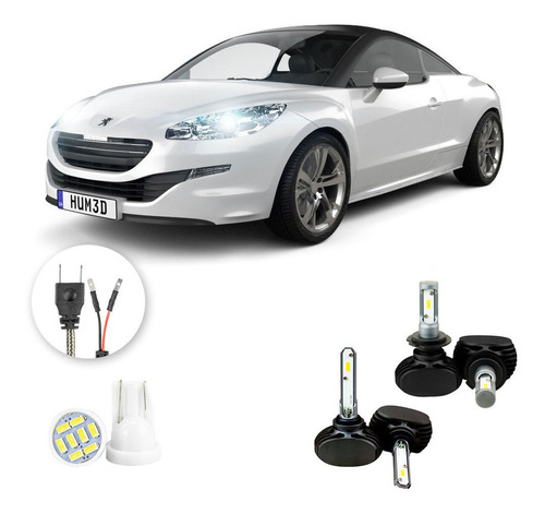 Lampada Led S1 Peugeot Rcz 2014-2016 Farol Alto Baixo H1 H7