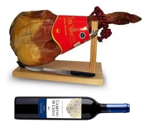 Jamón Serrano Paleta Et Roja + 2 Vinos Carmenere 2021