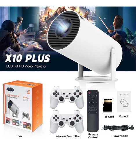 X10 Plus Retro Game Machine, Con Proyector, 4k Hd Retro