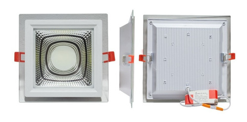 Lampara Panel Led 15w Cob Luz Blanca Cuadrada Para Empotrar