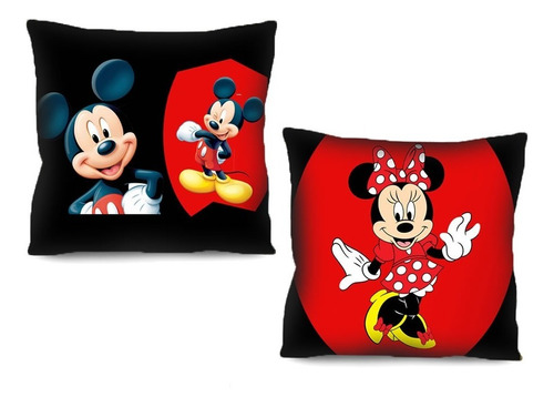 Kit Capa De Almofada Mickey E Capa De Almofada Minnie 42cm I