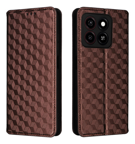 Funda Tipo Cartera For Zte Blade A55 A35, Cierre Magnético,