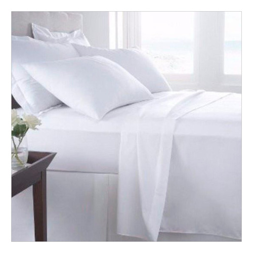 Sábana 100% Algodón, 200 Hilos Percale 2 Plazas, 4 Piezas