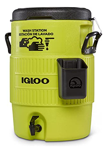 Igloo Hardsided Acid Green 5-gallon Seat Top Wash Ktxb7