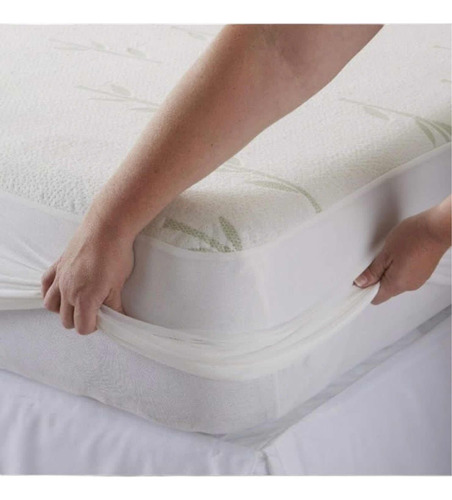 Cubre Colchón Impermeable Bamboo King Size Super Calidad