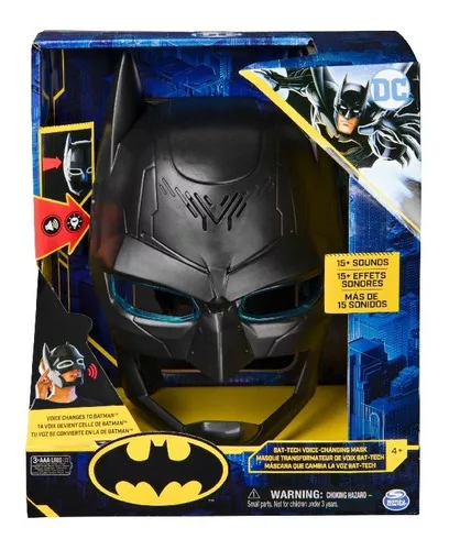 Máscara Batman Para Niños Con Función Modificador De Voz Color Negro