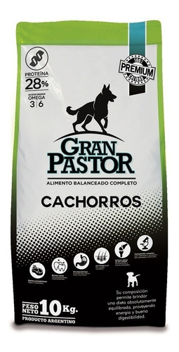 Alimento Perros Cachorros Gran Pastor 10 Kg