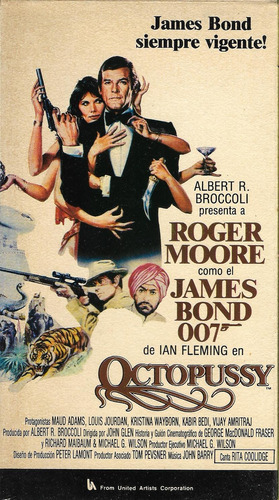 Octopussy Vhs Roger Moore James Bond Maud Adams