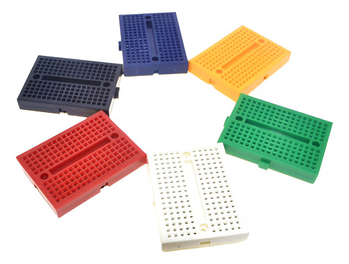 5x Mini Protoboard 170 Pontos Breadboard Para Arduino