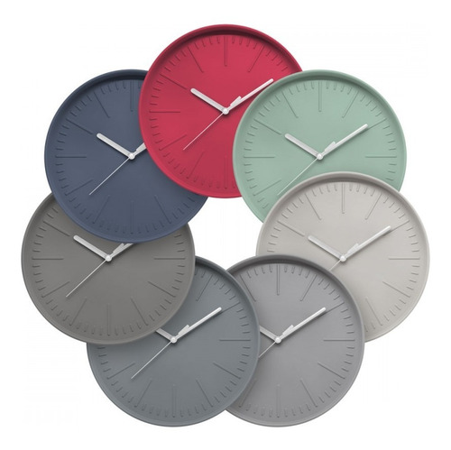 Imagen 3 de 3 de Reloj De Pared Escandinavo Oslo Silencioso Colores