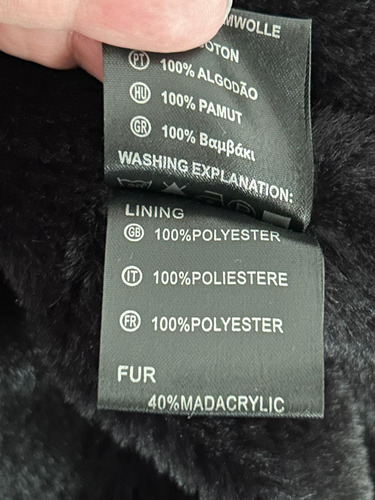 Parka De Gamuza Forrada En Piel Talle Xl (Usado)