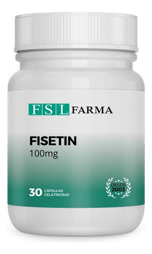 Fisetin 100mg L Agente Neuroprotetor 30 Doses
