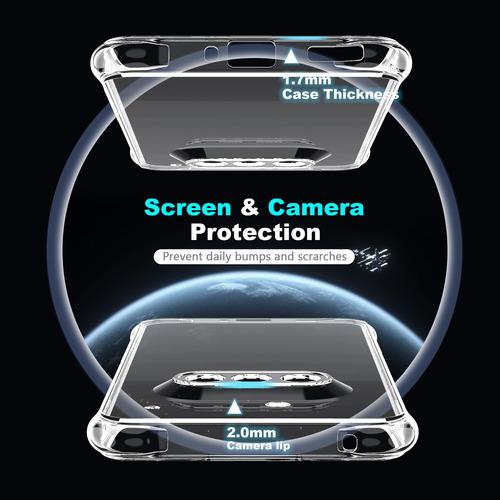 Funda Para Teléfono + 2 Protectores De Pantalla De Vidrio Te