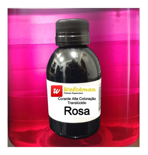 Corante Rosa P/ Resinas Poliéster Epóxi Artesanatos 100ml