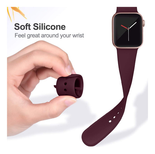 Correa Botón Compatible Iwatch Apple Watch 38/40/41mm Negro