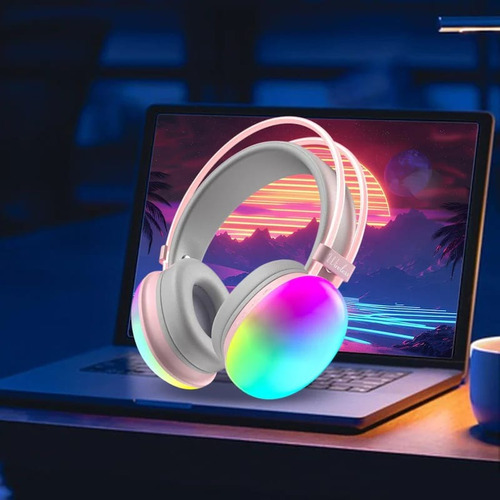 Auriculares Vincha Led Rgb Bluetooth Wireless Inalámbrico Varios