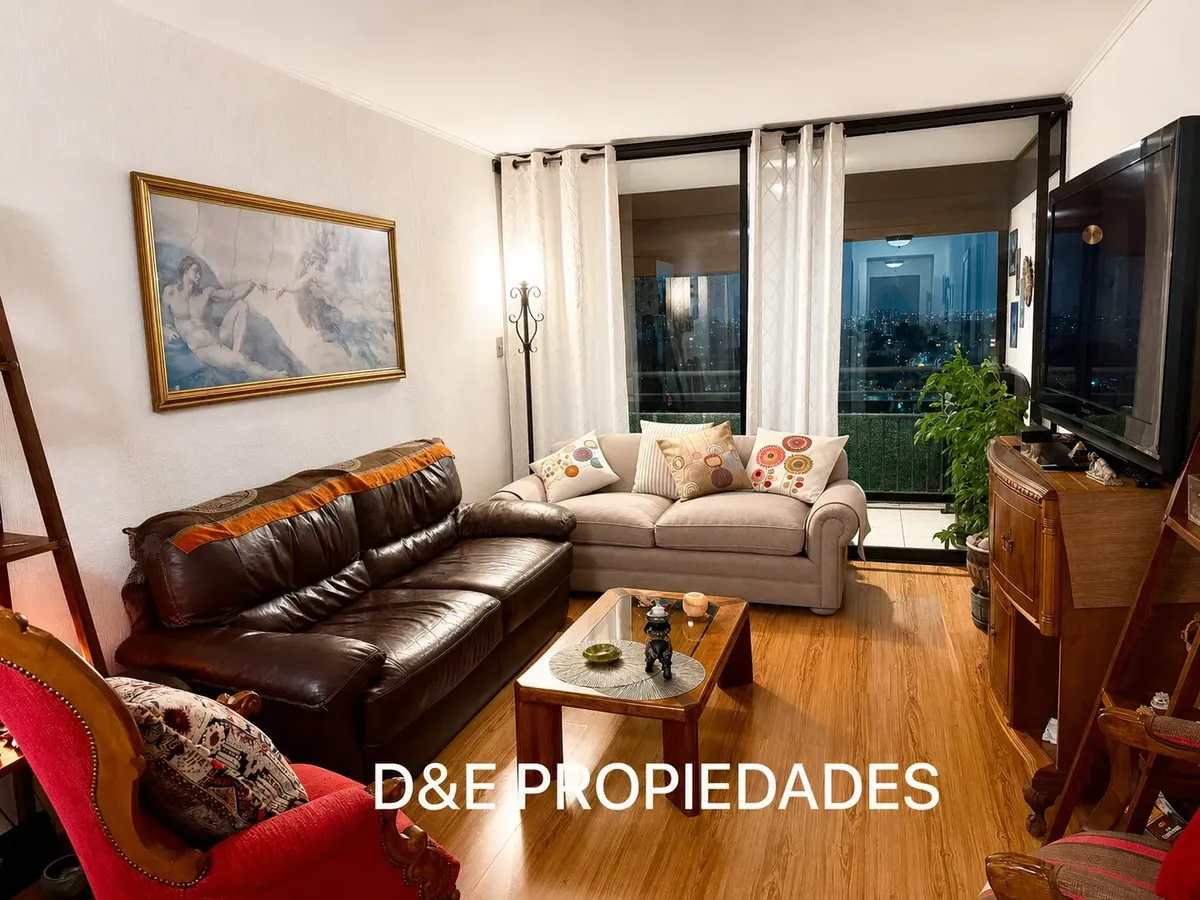 Imagen 2 de 25 de Venta Depto 3d 2b Ñuñoa Metro Simón Bolívar Vista Despejada.