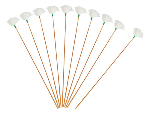 2 X 10x Orejeras De Plumas De Ganso Cómodas Para Hilo Verde