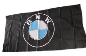 Bandera Bmw Negra - 150 X 75 Cm
