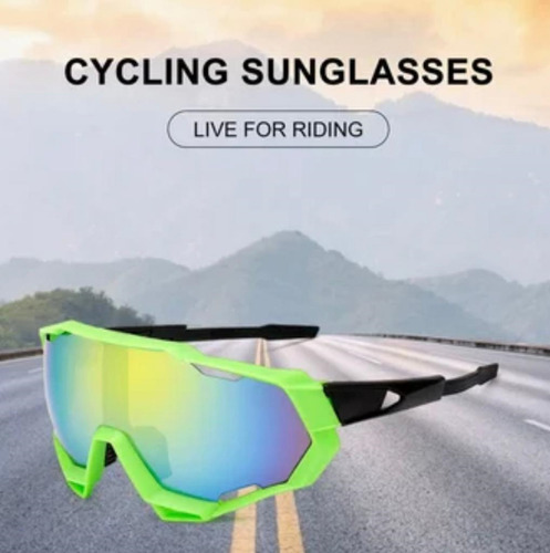 Imagen 7 de 7 de Gafas Lentes Ciclista Running Sol Uv 400 Deportes Aire Libre