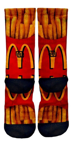 Imagem 3 de 3 de Meia Engraçada - Fritas - Skate - Meias Elite