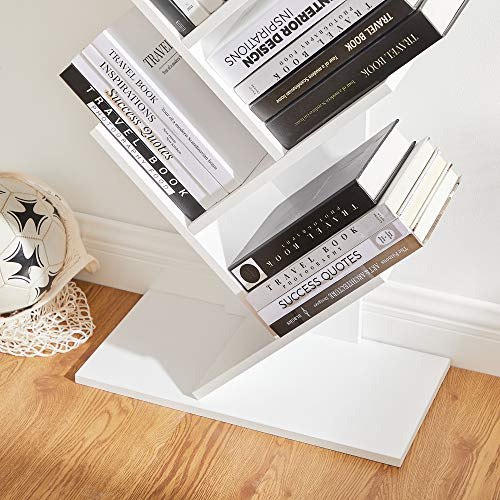 Vasagle Tree Bookshelf, Estantería De Esquina De 8 Niveles Q
