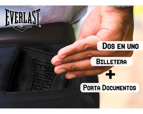 Billetera Hombre Con Cierre Moda Everlast Cuero Pu Urbana
