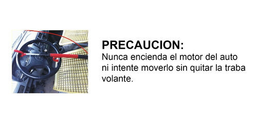 Imagen 10 de 12 de Trabavolante Antirrobo Volante-volante Auto Iael Tv-002
