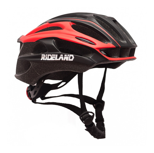 Casco De Bicicleta Rideland Ruta Black Red