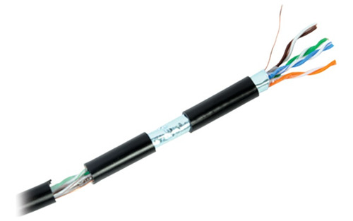 Cable Utp Cat6+ 23 Awg Negro 305mts Exterior, Pro-cat-6-ext