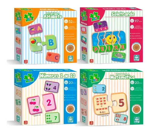 Kit Jogos Educativos Infantil Alfabeto E Números Completo