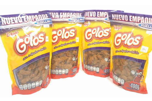 Imagen 4 de 4 de Golos Tamarindo Dulce Fruta Chile Bokados 4 Bolsas 500 Grs