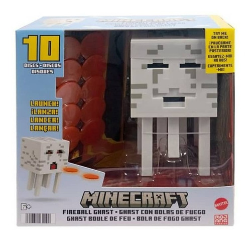 Minecraft Ghast Lanzador De Bolas De Fuego Hdv46 Mattel