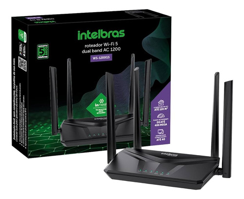 Roteador Intelbras 865mb Wi-fi Inmesh Action W5-1200g Giga