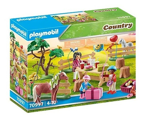 Juego Playmobil Country Fiesta De Cumpleaños En La Granja 81 Piezas 3+