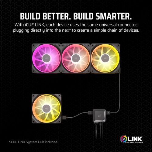 Ventilador Corsair Icue Link Lx140 Rgb 140 Mm Pwm Dual Pack