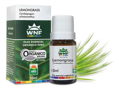 Óleo Essencial Lemongrass / Capim Limão Wnf - 10ml Promoção Tipo De Embalagem Pote Fragrância Lemomgrass Capim Limão