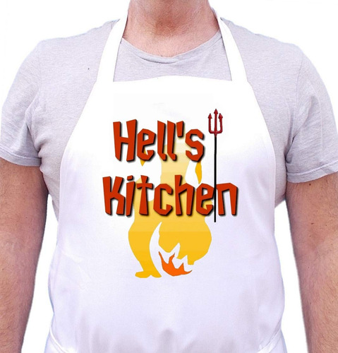 Etho Hell 's Kitchen Chef Delantal Para Cocinar Color Blanco