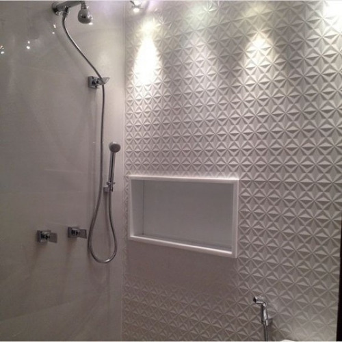 Nicho Para Banheiro De Mármore Travertino Nacional 60x30x12c