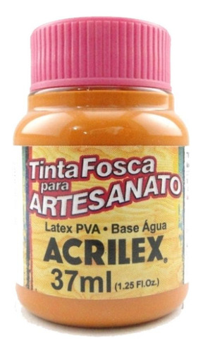 Tinta Acrilex Fosca Artes. 37 Ml 832 Laranja Escuro