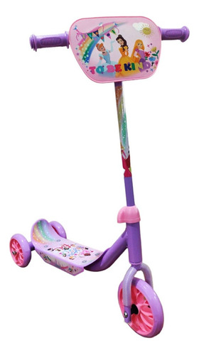 Scooter Infantil Princesas 3 Ruedas T378078 Color Morado