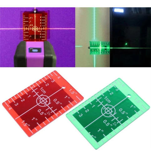 C Cartão Alvo De Nível De Laser (gn) Plano De Distância De